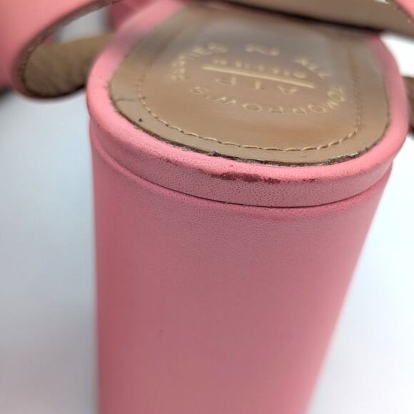 $490 ATP Atelier Concesio Guava Vacchetta Womens Heel Sandals Pink Size US8 EU38 - Picture 6 of 9